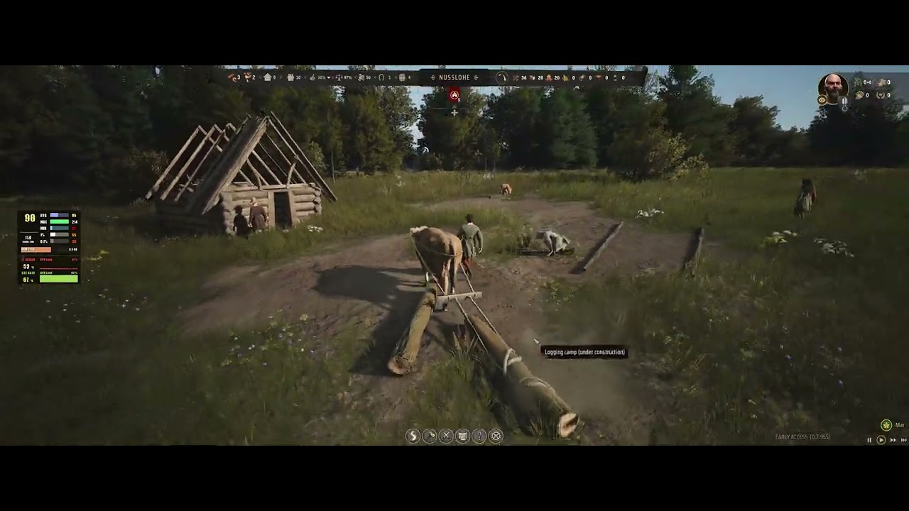 Manor Lords - Ultrawide Screen (3440x1440) PC Game Pass First 15 minutes gameplay on a RTX 4070