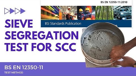 Sieve segregation test for SCC #scc #concrete #cement #concretetest #qualityconcrete #bsen