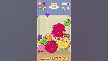 Fruit Merge Fruit Drops 🍏 (part 25) -10,000 levels 🎮