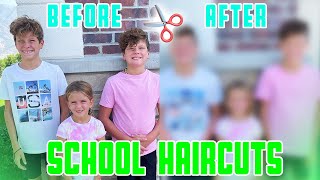 BACK TO SCHOOL HAIRCUTS | BEFORE AND AFTER | TWINS CUT PERMS