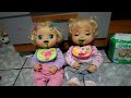 Almoço das babys - Duas Baby Alives Comendo