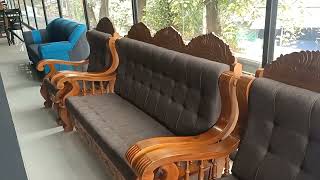 teak wooden sofa 3 1 1 at reasonable price 😎