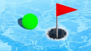 EXTREME GOLF ON ICE! (Golf It)