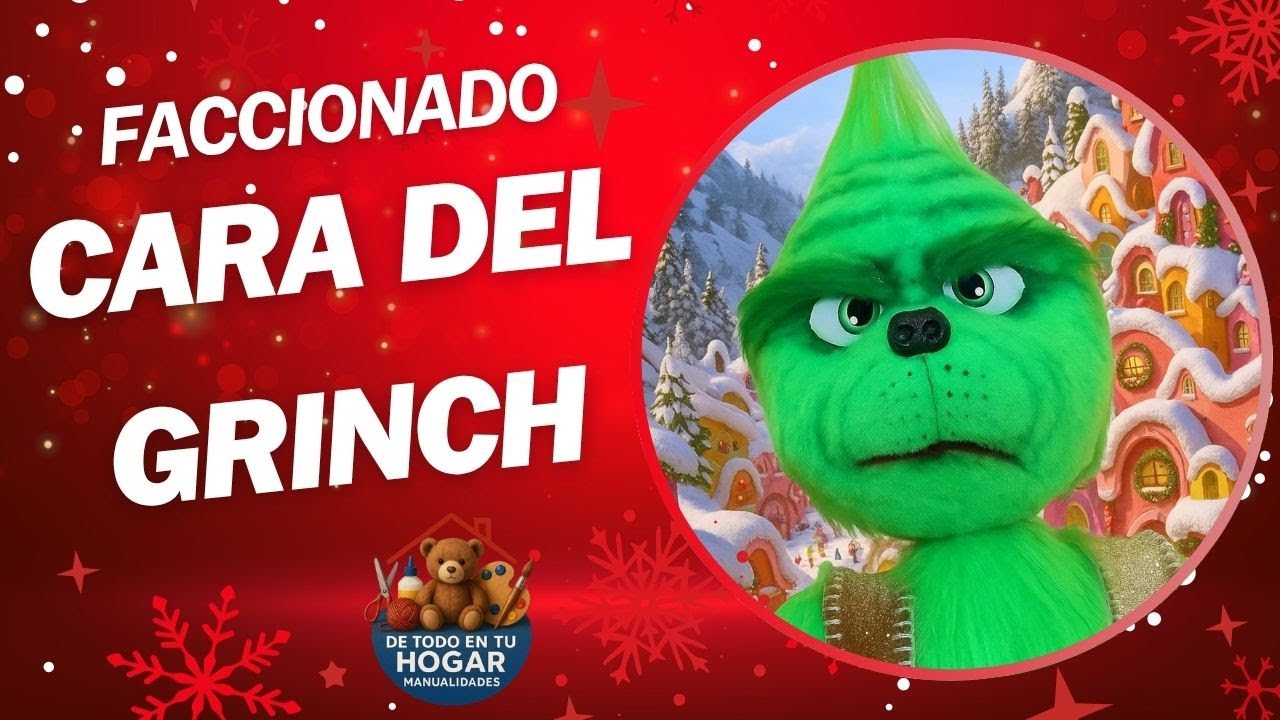 FACCIONADO CARA DEL GRINCH - DE TODO EN TU HOGAR