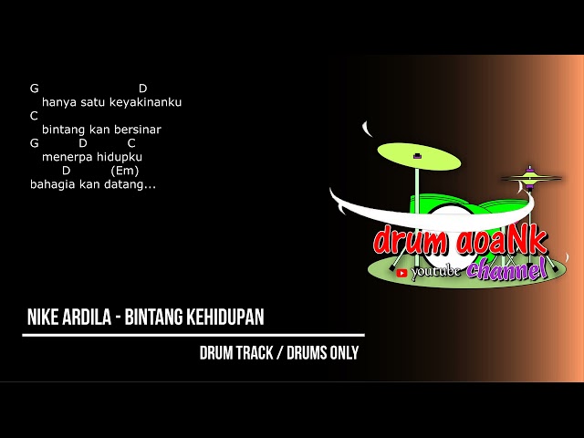 Nike Ardilla - Bintang Kehidupan (drums only) [chord gitar & lirik] class=