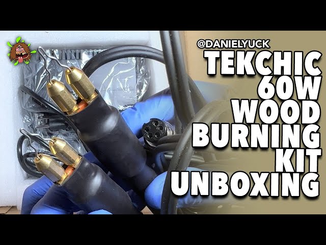 Pyrography Wood Burning Kit Unboxing. Aldi Ferrex 