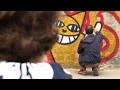 Streetart m chat sort les griffes face  la ratp