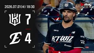 Match Highlights July 1 KT vs. Hanwha [2026 Regular Season H/L]