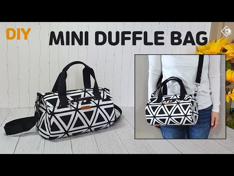 DIY MINI DUFFEL BAG / SMALL CROSSBODY BAG / 미니 크로스백 만들기/ 원통 가방 만들기/ 더플백SEWING TUTORIAL/ [텐더스마일]