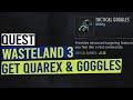 Recruit quarex to hq  tactical goggles unique utility  wasteland 3