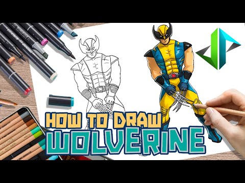 [DRAWPEDIA] HOW TO DRAW *NEW* WOLVERINE SKIN from FORTNITE - STEP BY STEP DRAWING TUTORIAL