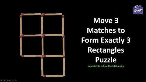 Move 3 Matches to Form Exactly 3 Rectangles Puzzle