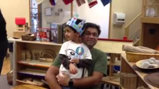 Aarav and Dadda in school on Dec 6,!