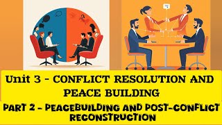 Full [unit 3 p2] Peacebuilding and Post-Conflict Reconstruction - Conflict resolution and Peace Building. News