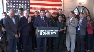 DeSantis announces another round of $1K bonuses for first responders
