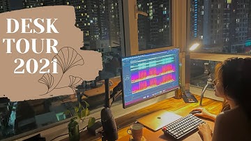 Chiếc USB Microphone và góc làm việc mới của mình ✨| Desk Setup Tour 2021 |