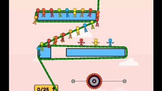 ROPE PUZZLE STICKMAN RESCUE ALL 45 LEVELS GAMEPLAY screenshot 1