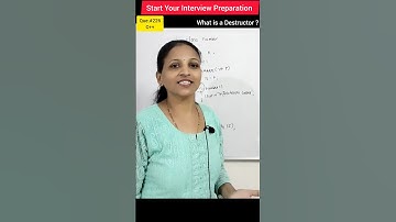 What is a Destructor? ( C++ Interview Question) #shorts