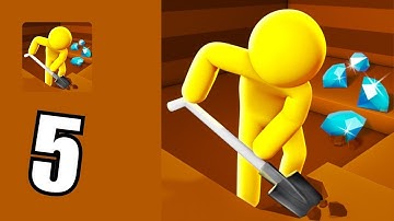 Dig Deep - Gameplay Walkthrough Part 5 -  (iOS, Android Gameplay) | LHT Gaming