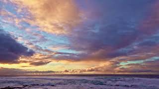 #Футаж величие облаков над океаном ◄4K•HD► #Footage majesty of the clouds over the ocean