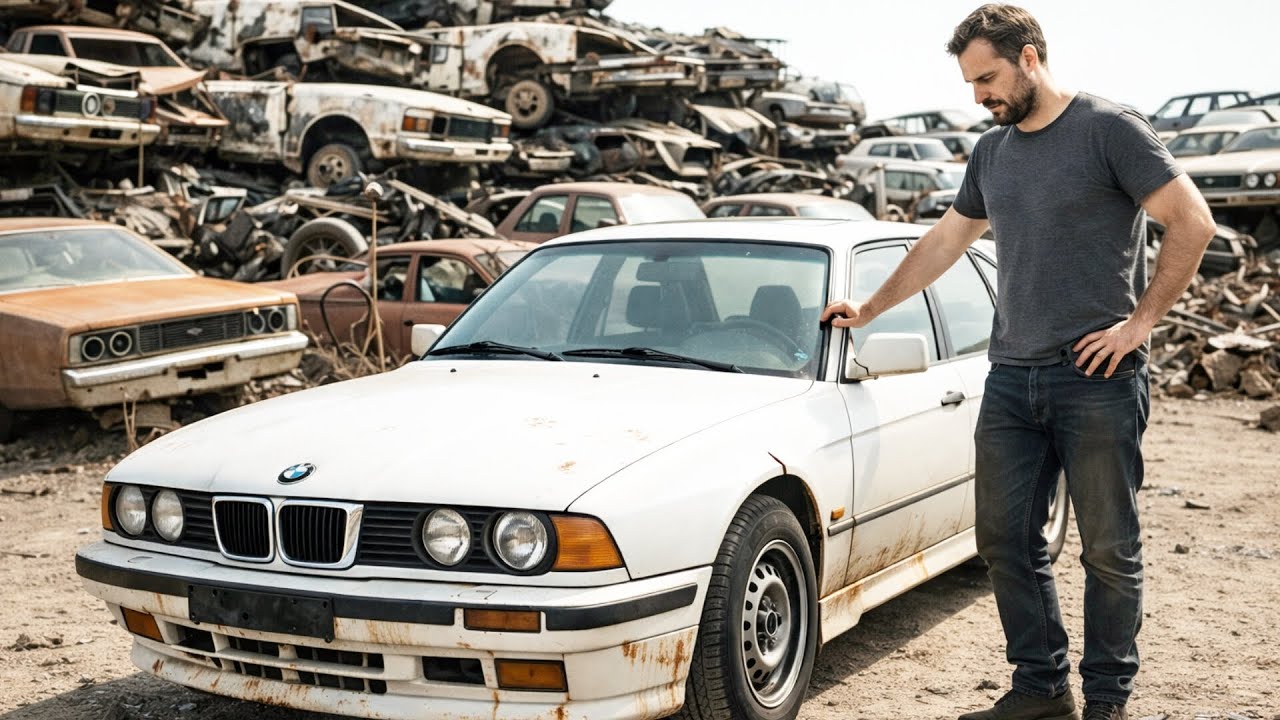"Restoring a Rusted BMW from the Junkyard | Full Car Restoration Journey"