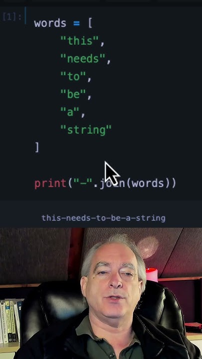 How to concatenate (join) 🔗 a Python 🐍 list 📋 into string #shorts - YouTube