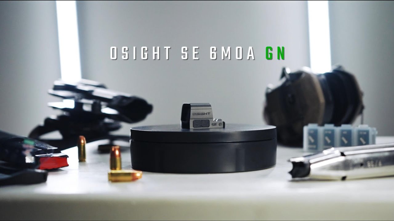 Osight SE RMSc Footprint Enclosed 6 MOA Green Dot Sight with Side