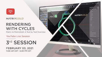 3rd Session - Tool By Tool Overview: MatrixGold Rendering