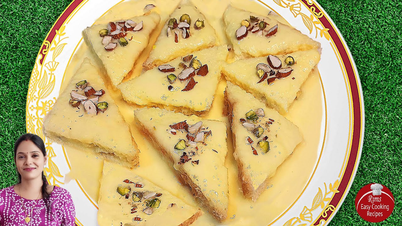 Bread Malai Sandwich Bread Sweet Recipe Bread Malai Dessert Recipe