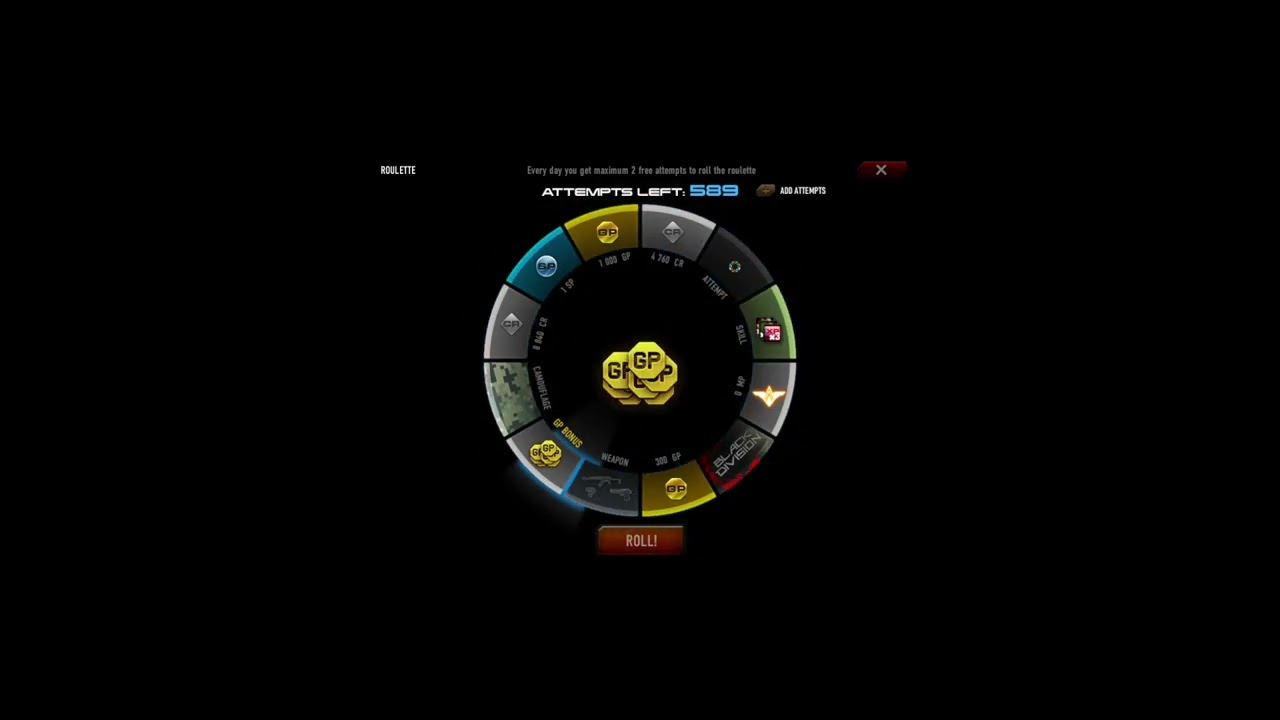 Contract Wars 672 Roulette Spins