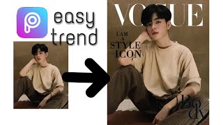 How to edit VOGUE cover | trend | picsart |easy| tiktok screenshot 4