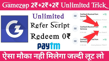 Gamezop Unlimited Refer Bypass Trick || 2₹+2₹+2₹ H@ck Instant Paytm Wallet 100%