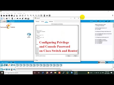 Configuring Privilege mode and Console password on cisco router and switch | Technical Hakim