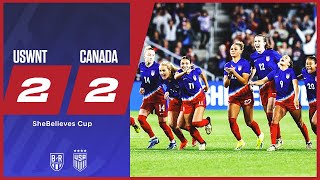 USWNT beat Canada on penalties to win SheBelieves Cup | USWNT 2-2 Canada | Official Game Highlights