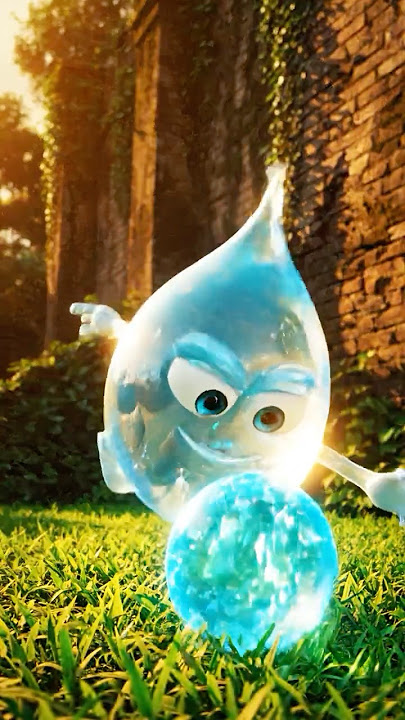 Shaolin Soccer football training by cute water droplet, Pixar Style!⚽️💧#veo3 #aifilmmaking #aivideo
