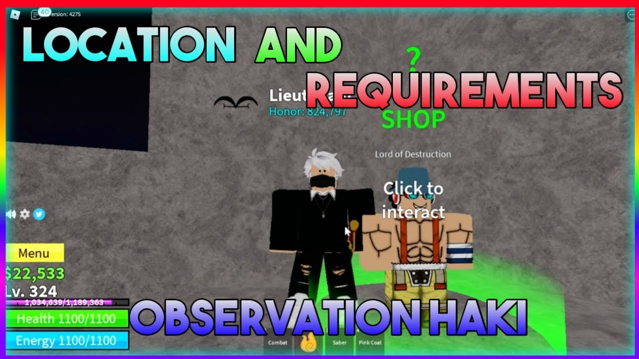 How to get observation haki in Blox Fruits