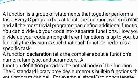 Functions - Basic Concepts Declaration & Prototype EL210 by Bharat Goklani