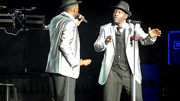 New Edition performing "'Can You Stand The Rain" Live @ Oracle Arena in Oakland on June 23, 2012.