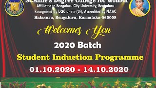 Student Induction Programme - 07.10.2020 (2020-21 Batch)