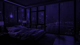 Lluvia Nocturna en la Ciudad 🌧️ 24 Horas de Sonidos Relajantes para Dormir Profundamente