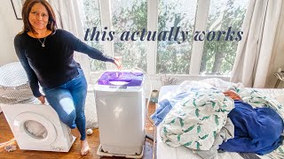 MONTHLY LAUNDRY ROUTINE || PORTABLE WASHING MACHINE AND DRYER