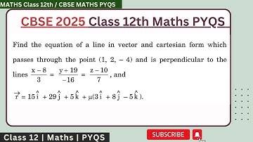 Find the equation of a line in vector and cartesian form which passes through the point (1, 2, 4)