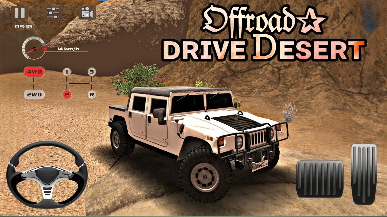 🔥 OFF-ROAD DESERT CHALLENGE | Hard Level Driving Skills Test HDR 4K Gameplay