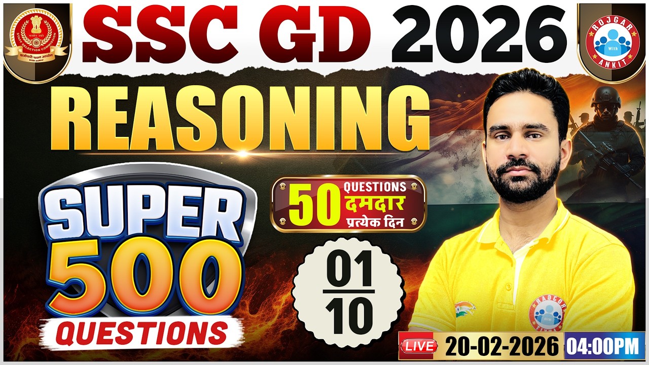 SSC GD Reasoning Class 2026 | SSC GD Reasoning 2026 | SSC GD Reasoning One Shot By Rahul Sir