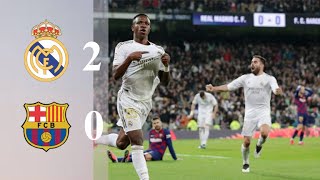 Real Madrid Vs Bacelona El Clasico Goal & Highlight 02/02/2020