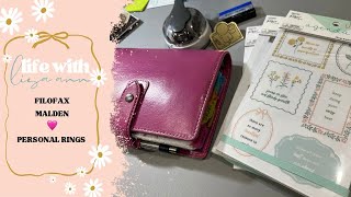 Filofax Malden | Personal Rings | FCC Inserts | April 6-12 #filofaxmalden #filofax 
