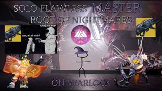 Solo Flawless MASTER Root of Nightmares on WARLOCK | Monument of triumph