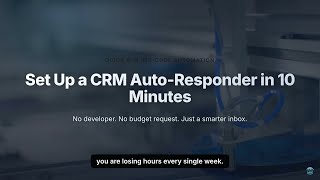 How to Set Up a CRM Auto-Responder in 10 Minutes Without a Developer [Shorts] | CRM Experts Online