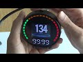 HD TFT OBD Digital Speed Display Speedometer OBD2 Turbo Boost Pressure Meter Alarm P15