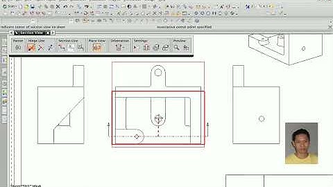 D2A Channel NX Introduction to Drafting  (3.3-Create a stepped section view)
